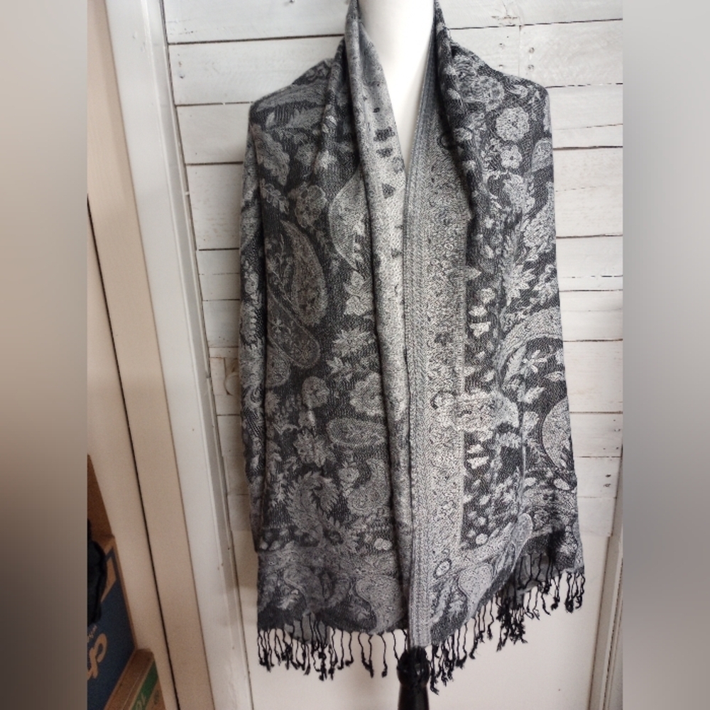 Women's Large Fringe Paisley Printed Patterns Colorful Shawl Scarf Wrap *